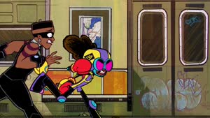 Rating: Safe Score: 15 Tags: animated artist_unknown effects fighting moon_girl_and_devil_dinosaur smears smoke western User: trashtabby