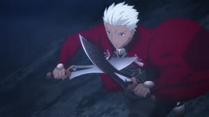 Rating: Safe Score: 98 Tags: akihiko_uda animated effects fate_series fate/stay_night_unlimited_blade_works_(2014) fighting lightning presumed smoke sparks User: Kazuradrop