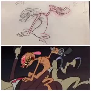 Rating: Questionable Score: 12 Tags: animated character_acting genga genga_comparison john_kricfalusi mike_geiger production_materials ren_and_stimpy ren_and_stimpy_adult_party_cartoon western User: Keegs
