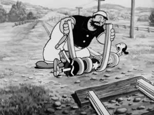 Rating: Safe Score: 3 Tags: animated betty_boop doc_crandall effects fighting popeye_the_sailor smoke vehicle western User: Nickycolas