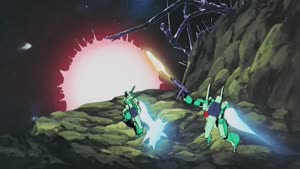 Rating: Safe Score: 25 Tags: animated artist_unknown beams debris effects explosions gundam mecha mobile_suit_gundam:_char's_counterattack User: Reign_Of_Floof