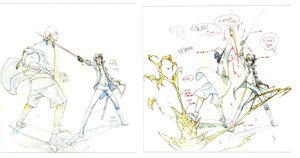Rating: Safe Score: 2 Tags: artist_unknown genga k_(2012) k_project production_materials User: platinumTanya