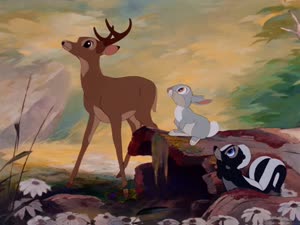 Rating: Safe Score: 3 Tags: animals animated artist_unknown bambi character_acting creatures marc_davis western User: Nickycolas