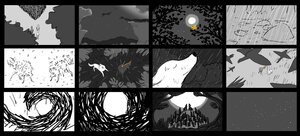 Rating: Safe Score: 6 Tags: guillaume_lorin production_materials storyboard western wolfwalkers User: gammaton32