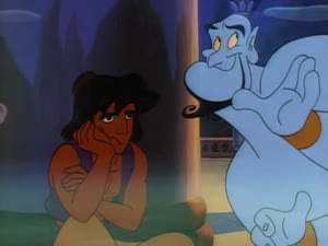 Rating: Safe Score: 9 Tags: aladdin_series aladdin_(tv) animated artist_unknown character_acting dancing performance western User: NAveryW
