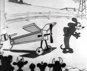 Rating: Safe Score: 9 Tags: animals animated black_and_white creatures mickey_mouse plane_crazy ub_iwerks vehicle western User: itsagreatdayout