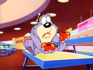 Rating: Safe Score: 9 Tags: animated artist_unknown character_acting effects fighting food smears tiny_toon_adventures western User: ianl