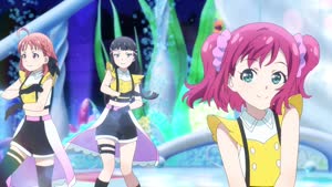 Rating: Safe Score: 15 Tags: animated artist_unknown character_acting dancing genjitsu_no_yohane:_sunshine_in_the_mirror hair love_live!_series performance User: Kazuradrop