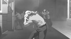 Rating: Safe Score: 80 Tags: animated artist_unknown black_and_white effects fighting liquid smears the_boondocks the_boondocks_season_4 western User: zztoastie