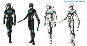Rating: Safe Score: 48 Tags: batman character_design concept_art ki_hyun_ryu nightwing_(scrapped_series) production_materials settei western User: UltraPrimus22