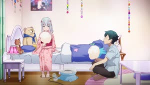 Rating: Safe Score: 31 Tags: animated artist_unknown character_acting eromanga_sensei food User: Bloodystar