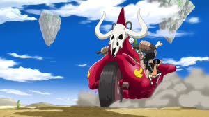 Rating: Safe Score: 50 Tags: animated artist_unknown background_animation character_acting effects one_piece one_piece_film:_strong_world smoke vehicle User: ken