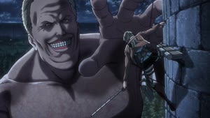 Rating: Safe Score: 132 Tags: animated artist_unknown character_acting creatures debris effects fighting liquid shingeki_no_kyojin shingeki_no_kyojin_series smears smoke sparks User: ken
