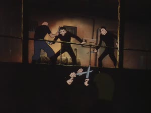 Rating: Safe Score: 9 Tags: animated artist_unknown effects fighting lupin_iii lupin_iii_walther_p-38 sparks User: PurpleGeth
