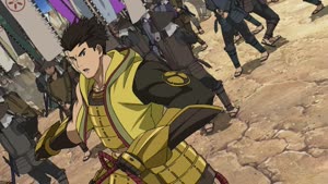 Rating: Safe Score: 8 Tags: animated artist_unknown basara_series fighting sengoku_basara_the_last_party smears User: ken