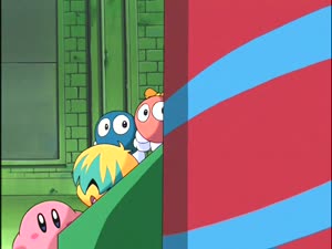 Rating: Safe Score: 14 Tags: 3d_background animated artist_unknown cgi character_acting hoshi_no_kirby kirby_series smears walk_cycle User: smearframefan