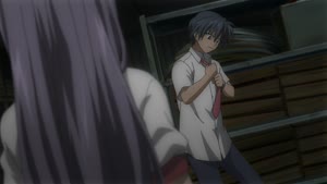 Rating: Safe Score: 7 Tags: animated artist_unknown character_acting clannad clannad_series fabric hair User: Kazuradrop