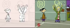 Rating: Safe Score: 57 Tags: animated artist_unknown character_acting ed_edd_n_eddy genga genga_comparison production_materials western User: MITY_FRESH