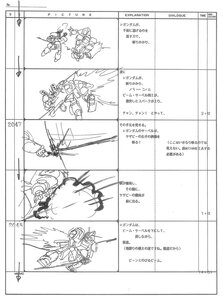 Rating: Safe Score: 8 Tags: gundam mobile_suit_gundam:_char's_counterattack production_materials storyboard yoshiyuki_tomino User: Coneanne