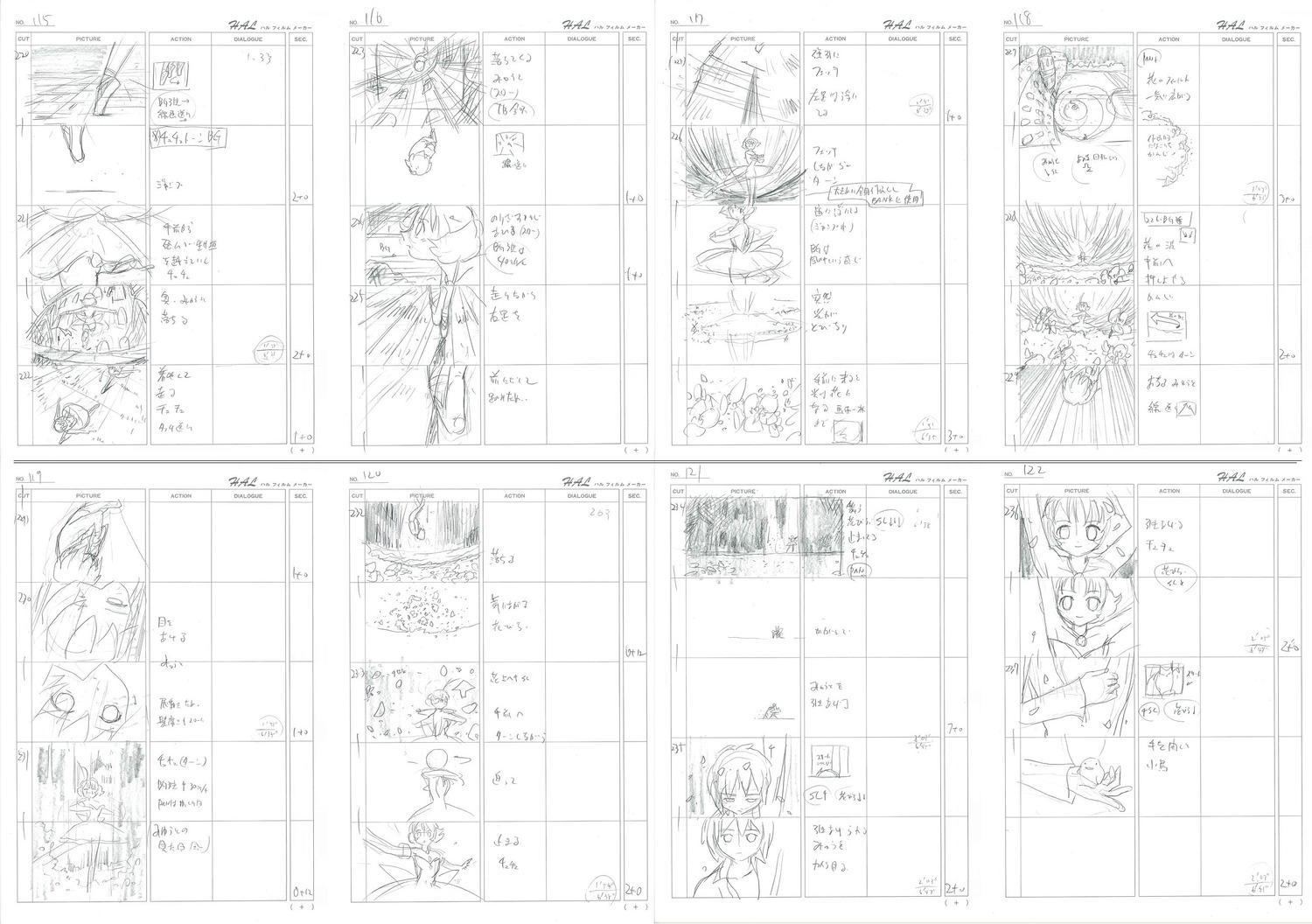 junichi_sato princess_tutu production_materials storyboard