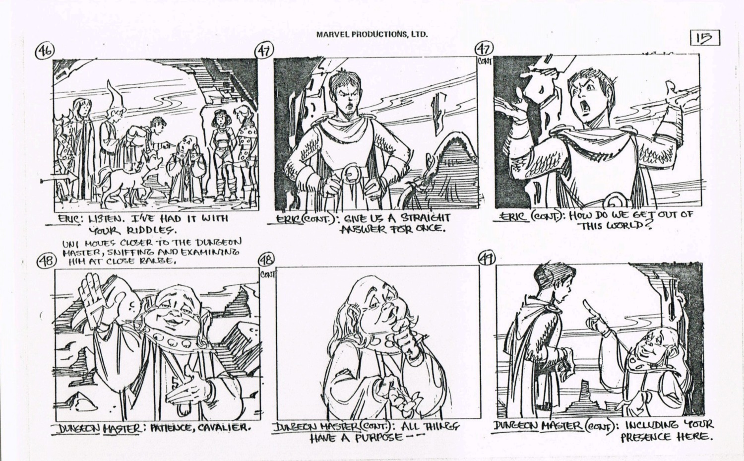 bob_kline dungeons_and_dragons production_materials storyboard western