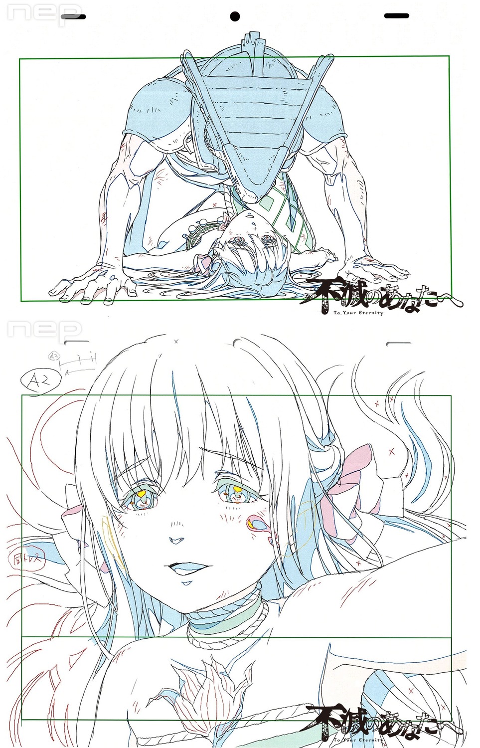 animated genga production_materials takahiro_chiba to_your_eternity to_your_eternity_series