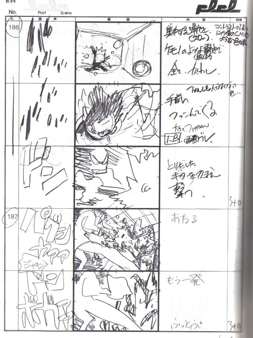 flcl flcl_series hiroyuki_imaishi production_materials storyboard