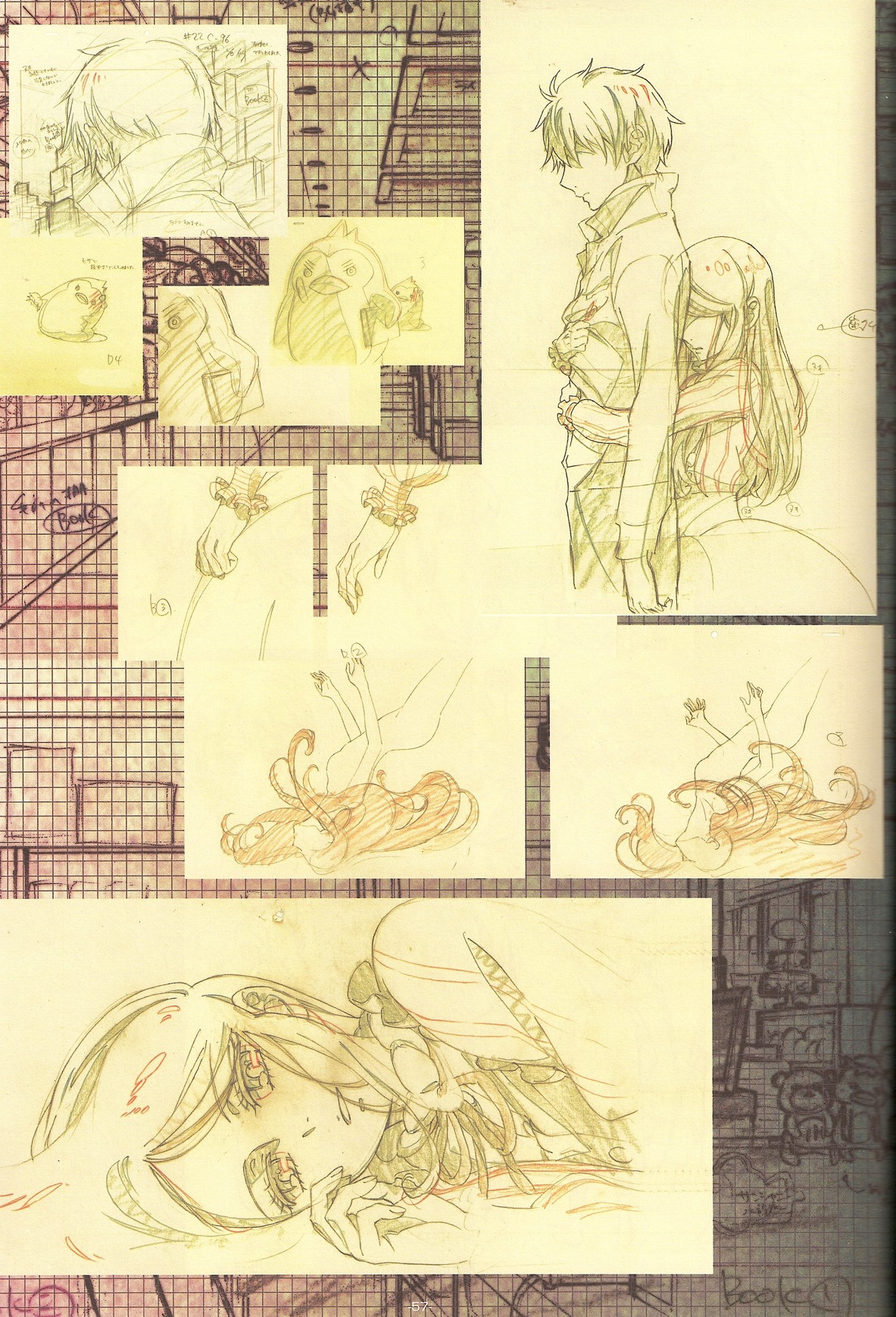 artist_unknown layout mawaru_penguindrum production_materials storyboard