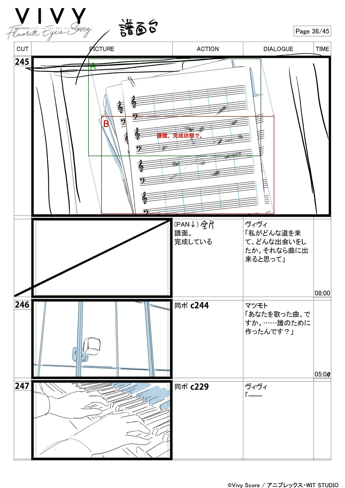 production_materials storyboard takashi_kawabata vivy_-_fluorite_eye'_s_song