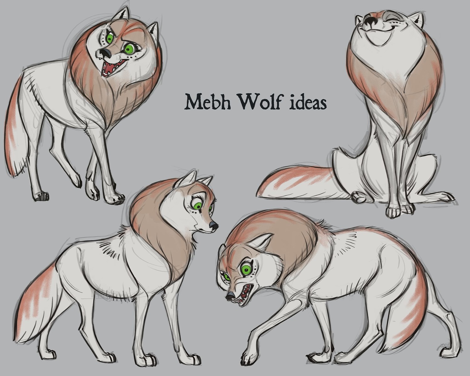 aaron_blaise animals character_design creatures production_materials settei western wolfwalkers