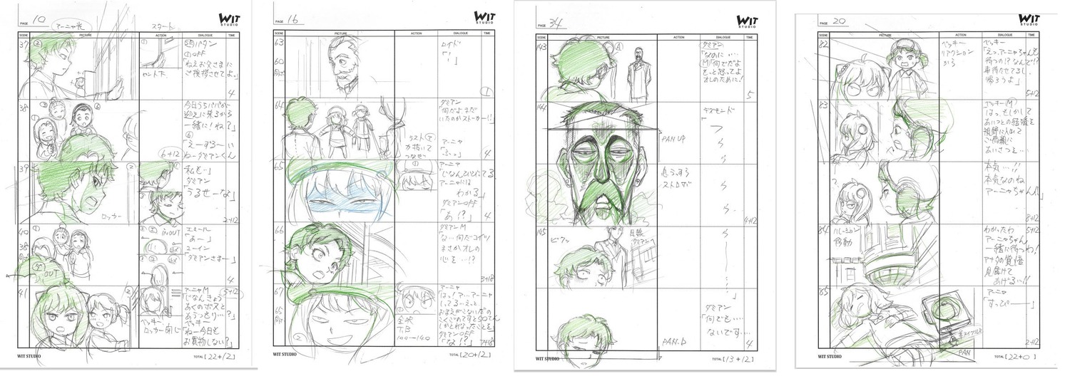 kazuhiro_furuhashi production_materials spy_x_family spy_x_family_series storyboard