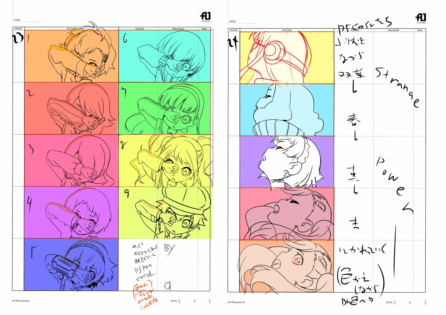 persona_q2 persona_series production_materials storyboard takashi_kojima
