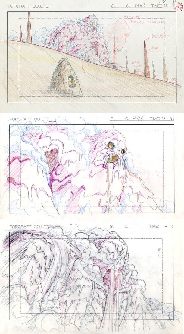 genga hideaki_anno layout nausicaä_of_the_valley_of_the_wind production_materials