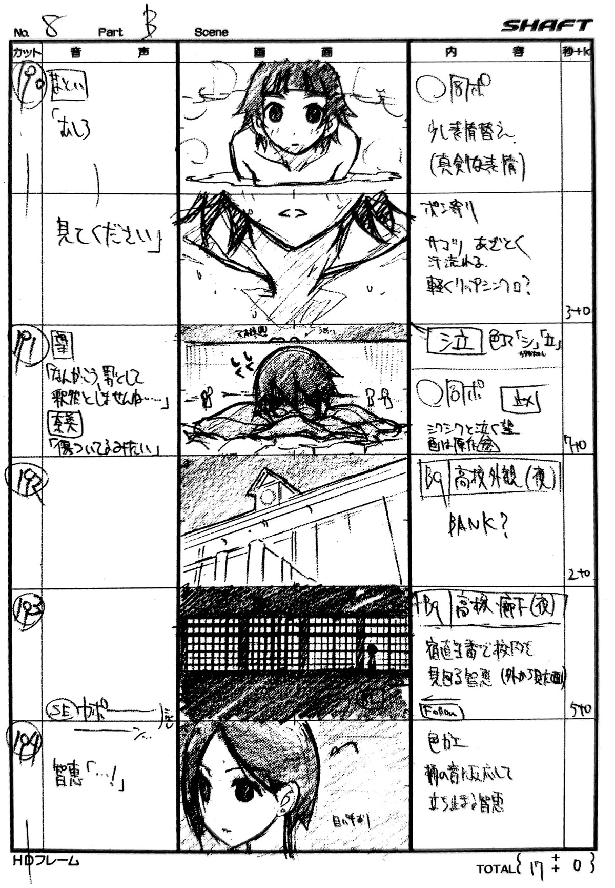 hiroki_yamamura production_materials sayonara_zetsubou_sensei storyboard