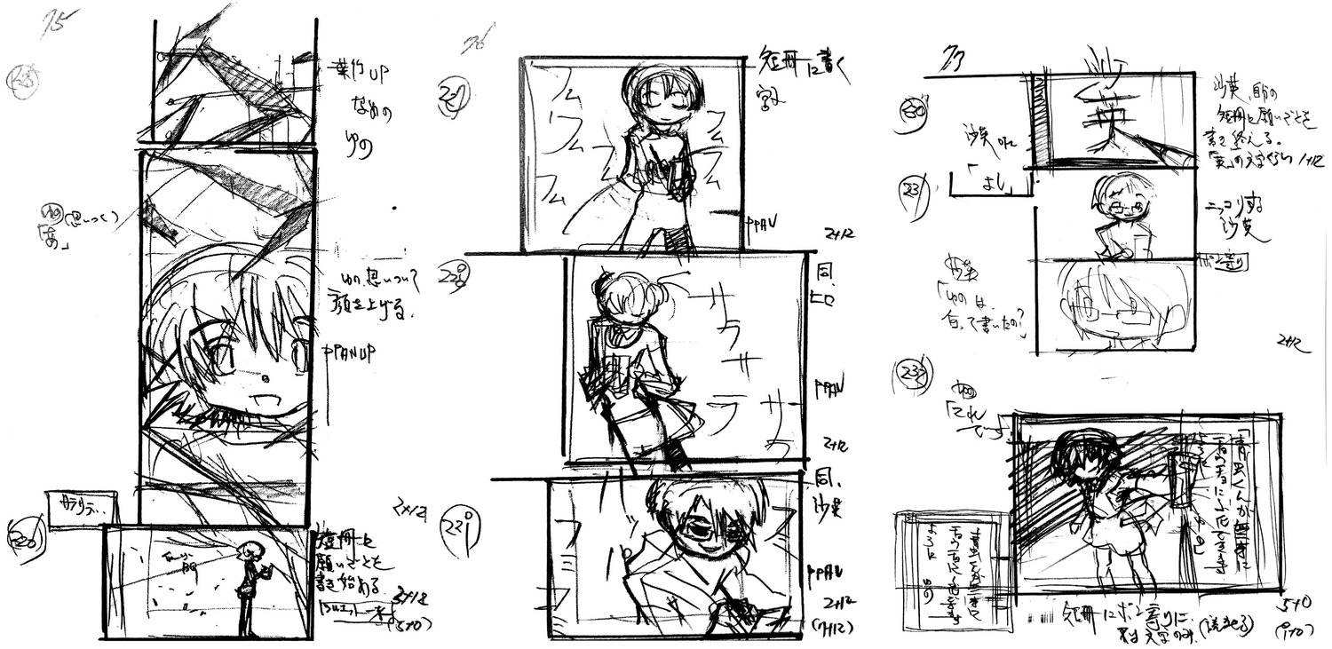 akiyuki_shinbo hidamari_sketch hidamari_sketch_x365 production_materials storyboard