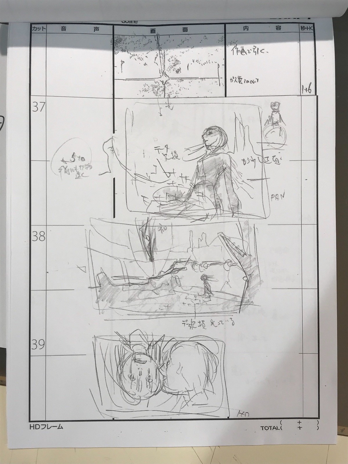 akiyuki_shinbo fate/extra_last_encore fate_series kazuhiro_miwa production_materials storyboard