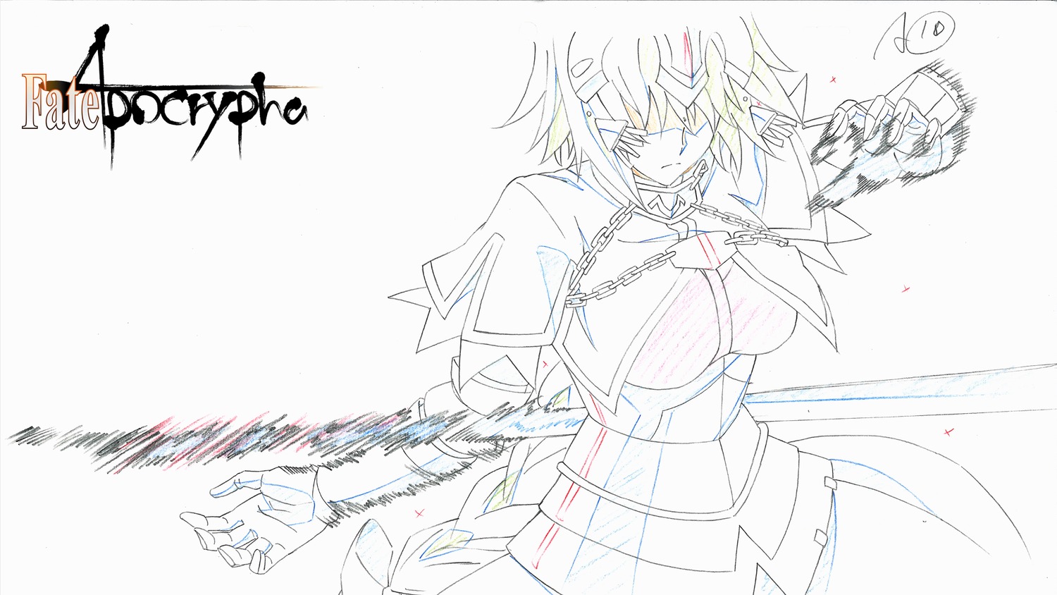 artist_unknown fate/apocrypha fate_series genga production_materials
