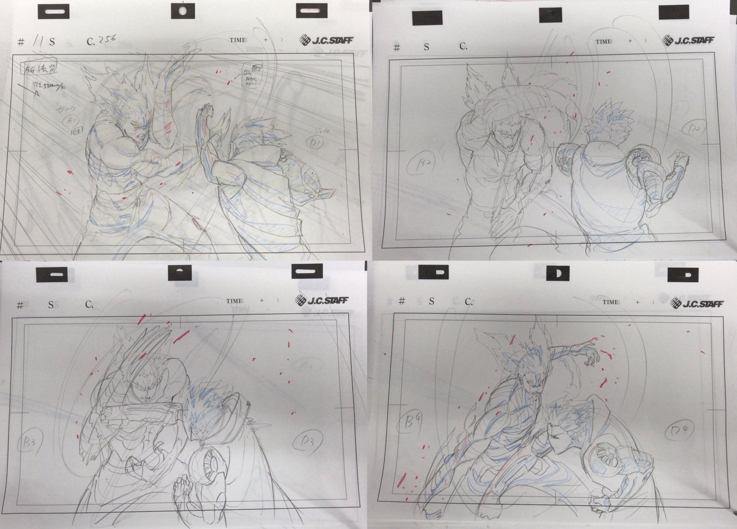 kenichiro_aoki layout one-punch_man_2 one-punch_man_series production_materials