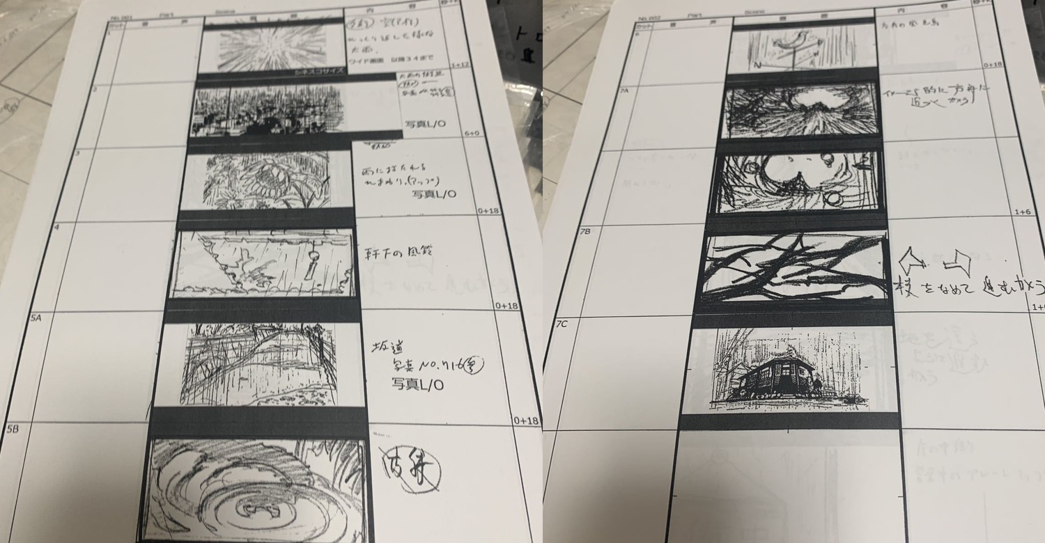 akiyuki_shinbo natsu_no_arashi! production_materials shuuji_miyazaki storyboard