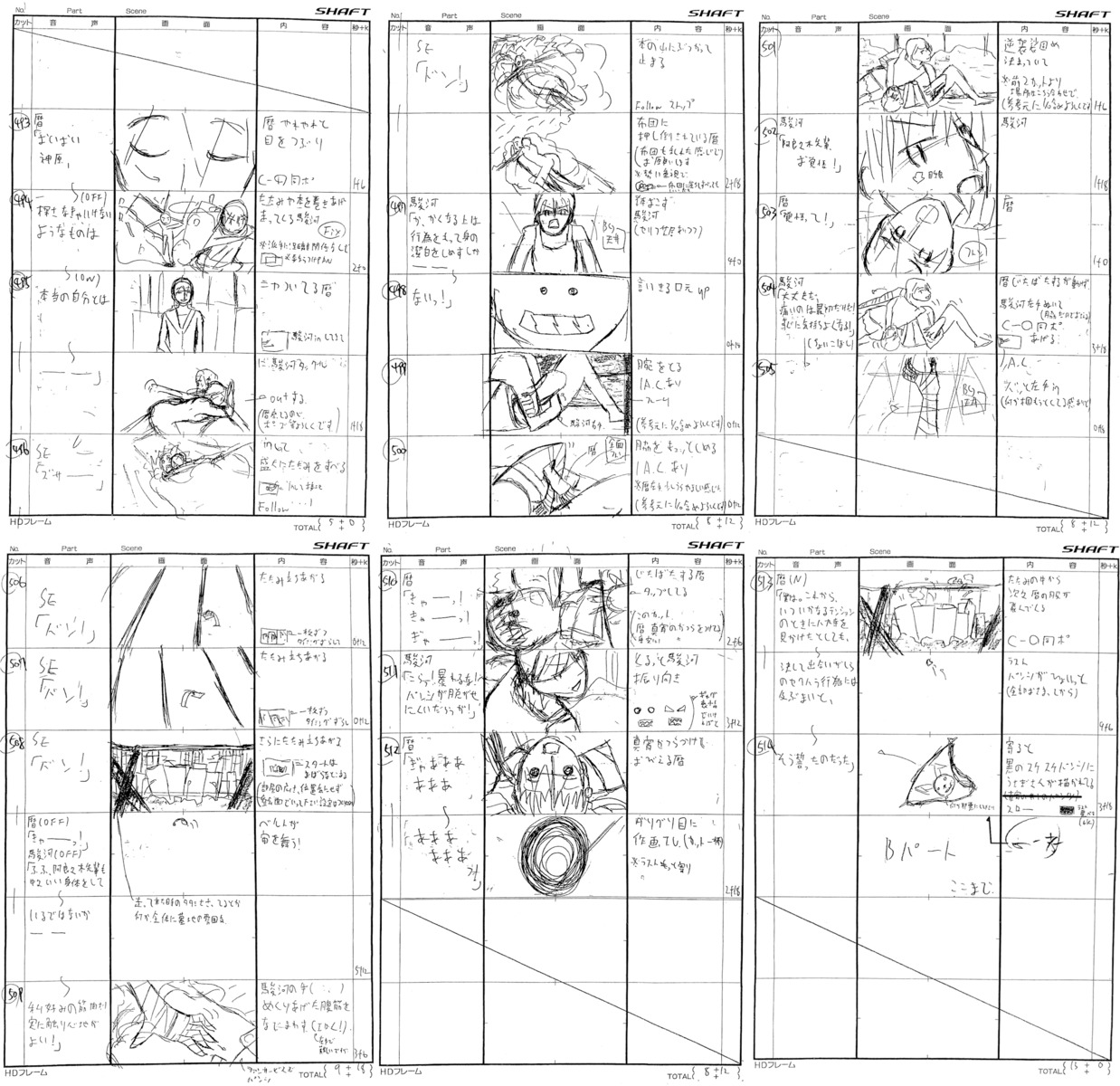 akiyuki_shinbo nisemonogatari presumed production_materials storyboard yuuki_yase