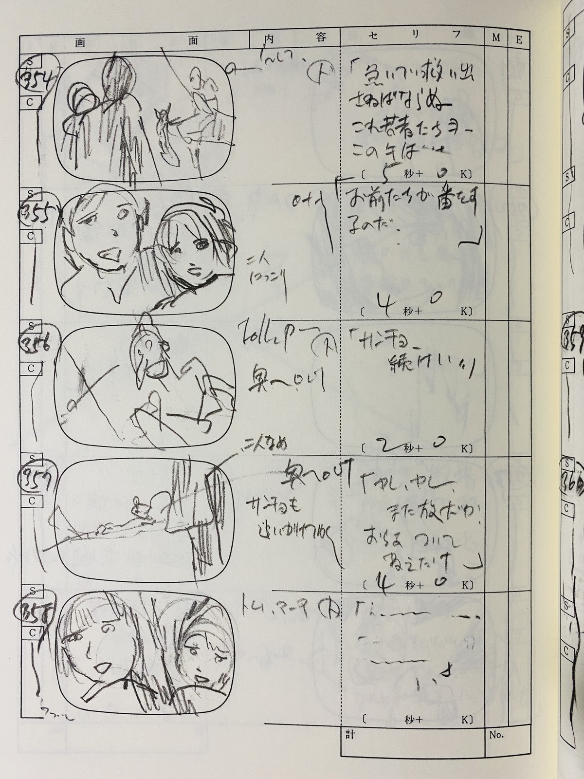 production_materials storyboard yoshinori_kanada zukkoke_knight:_don_de_la_mancha