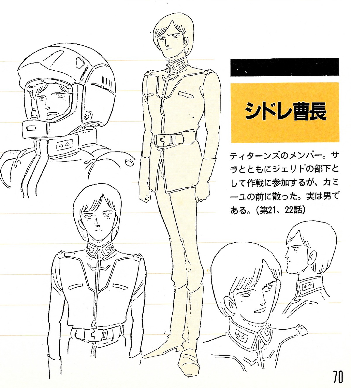 character_design concept_art gundam mobile_suit_zeta_gundam production_materials settei yoshikazu_yasuhiko