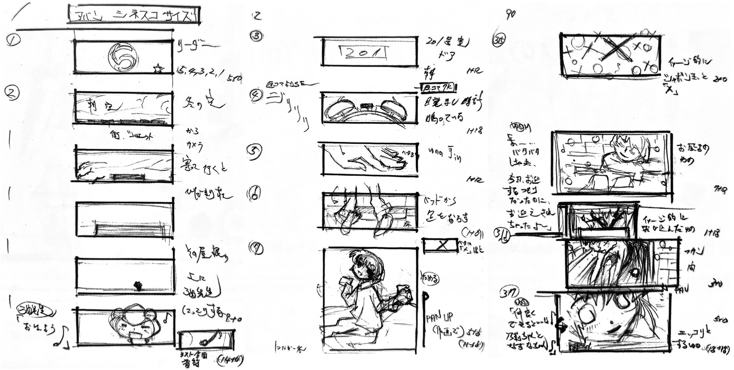 akiyuki_shinbo hidamari_sketch_x✩✩✩ production_materials storyboard