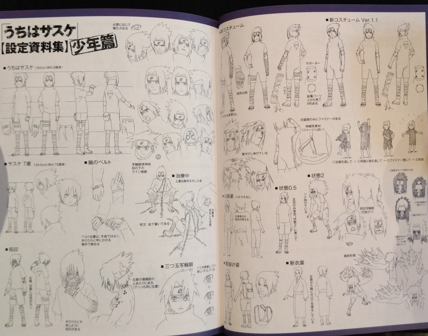character_design hirofumi_suzuki naruto naruto_(2002) naruto_shippuuden production_materials settei tetsuya_nishio